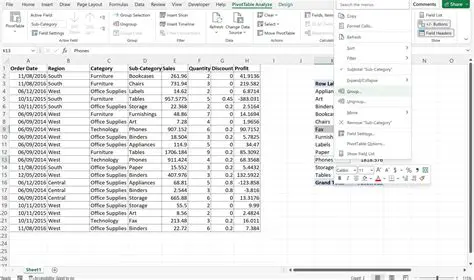 Native Integration with Excel Pivot Table