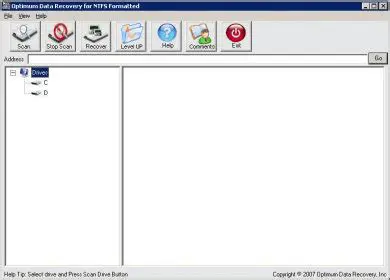 Optimum Data Recovery for NTFS Formatted