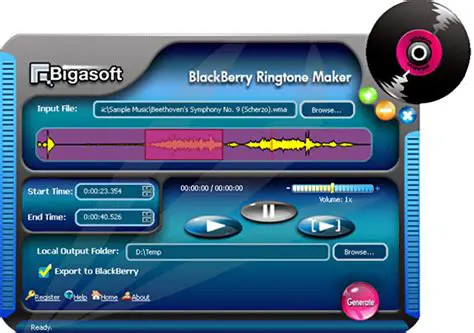 Overview of Bigasoft BlackBerry Ringtone Maker