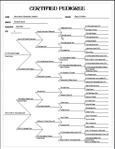 Pedigrees and Breed Survey Reports