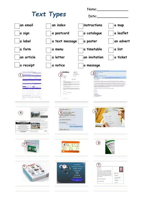 Practice with different types of texts