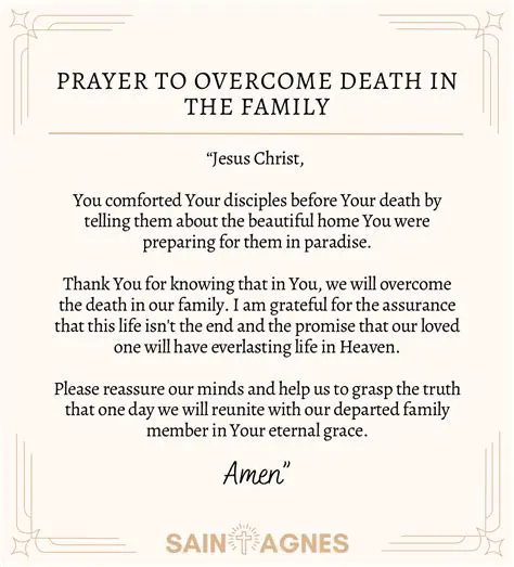 Praying to say thank you to a dead relative in heaven