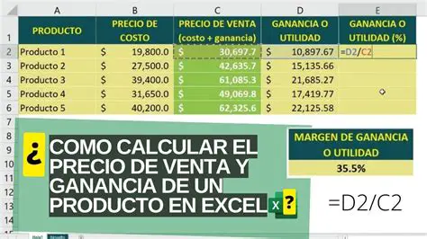 Precio de Venta y Ganancia