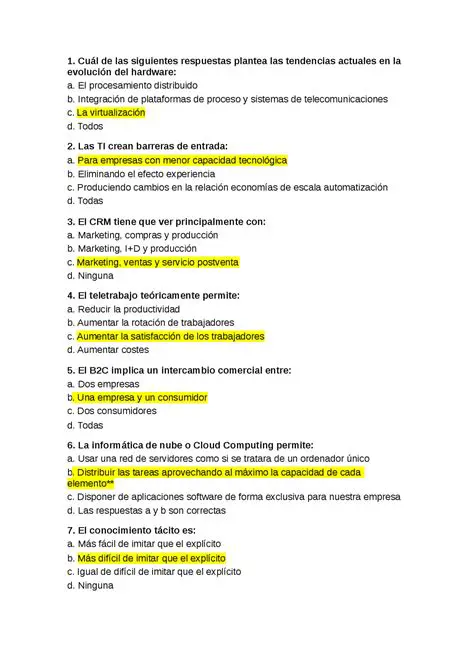 Preguntas y Respuestas sobre la Ingenieria Informatica