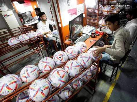 Produce a balanced combination of soccer balls and nets