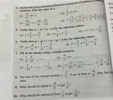 Properties of the Given Statements