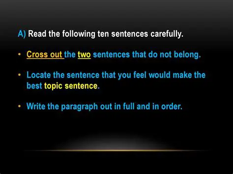 Read the sentence or paragraph carefully