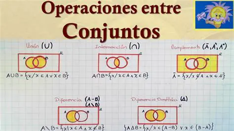 Realizar operaciones con conjuntos