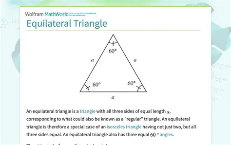 Recalling the Properties of an Equilateral Triangle