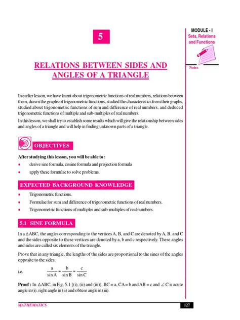 Relationships Between Sides