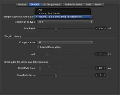 Sample accurate automation