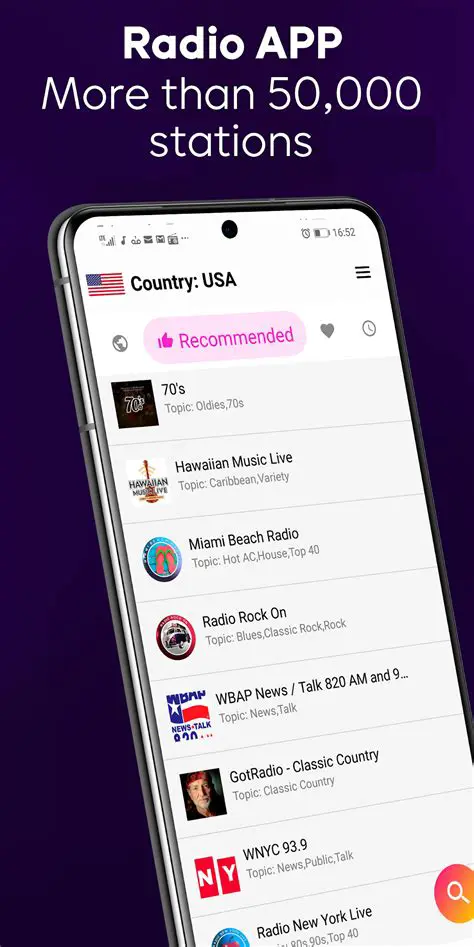 Search and Play Radio Stations
