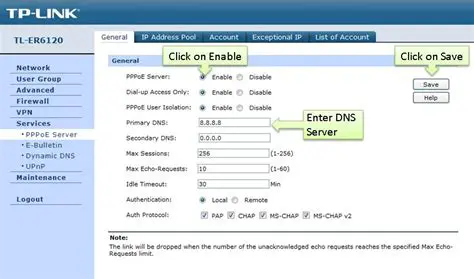 Set up PPPoE authentication for DSL connections