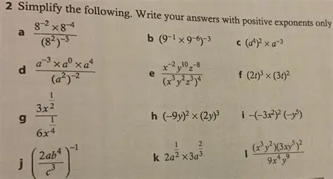 Simplifying Expressions Using Exponent Rules