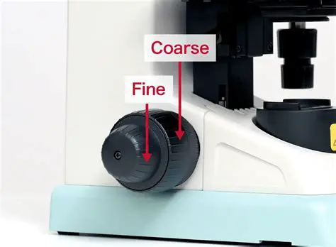 Start with the coarse adjustment knob