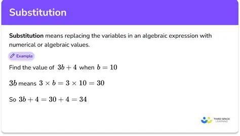 Substituting Values in Algebraic Expressions