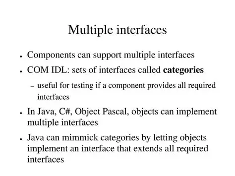 Support for multiple interfaces