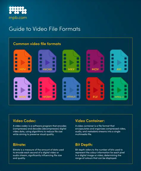 Support for various video file formats