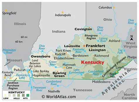 The Areas of Kentucky and Rhode Island