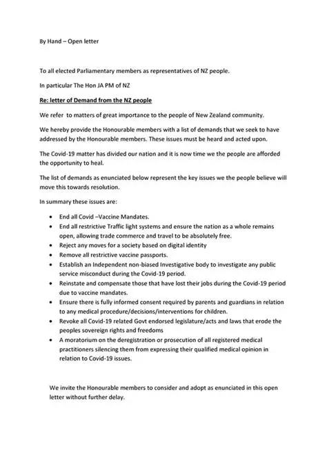 The Demands of the Protesters