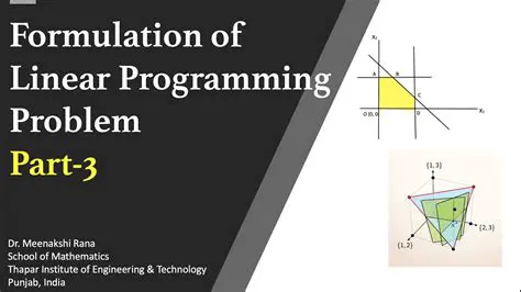 The Formulation of a Linear Programming Problem