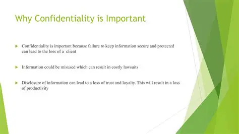 The Importance of Confidentiality