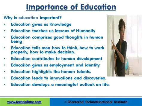 The Importance of Education and Training