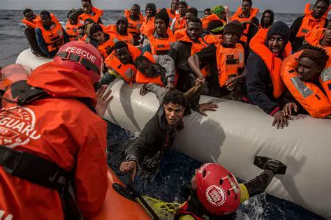 The influx of refugees and migrants