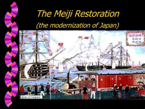 The Meiji Restoration and Modernization