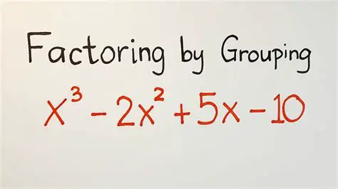 The Method of Factoring by Grouping