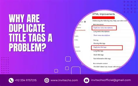 The Problem of Duplicate Title Tags
