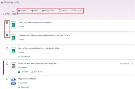 The Problem of Managing Favorites