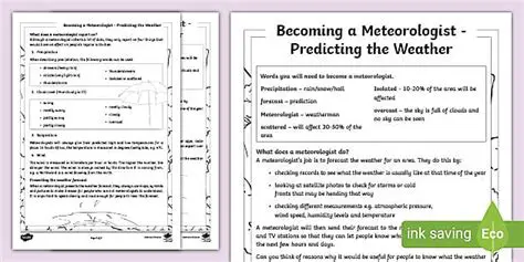 The Role of Meteorologists in Predicting the Weather