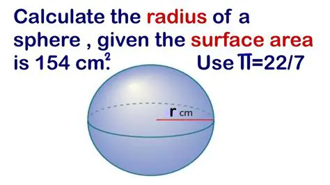 The sphere has a radius of 4 cm