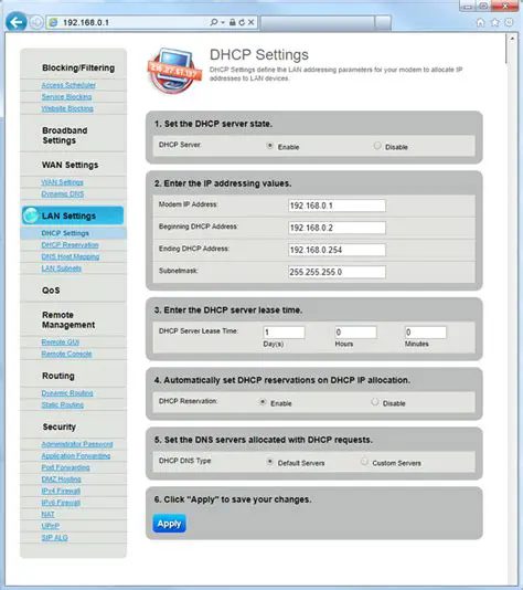Understanding DHCP Settings