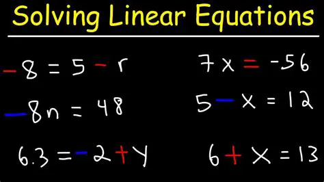 Understanding Linear Equations