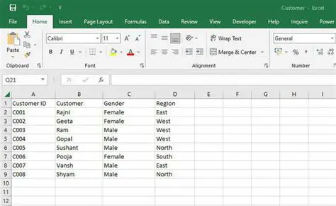 Understanding the Sample Dataset