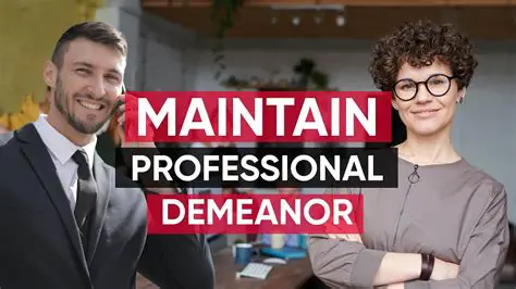 Use a friendly but professional demeanor