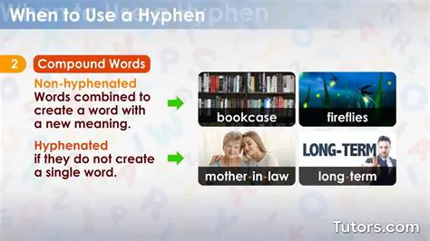 Use a hyphen when the words are being used as a single unit to describe a noun or an action