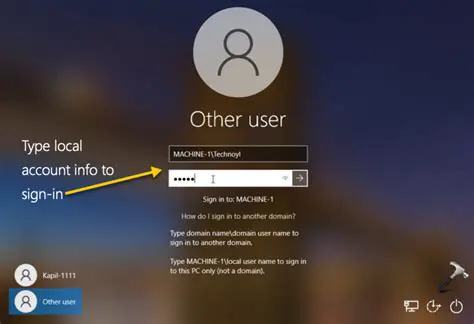 Use a local account instead