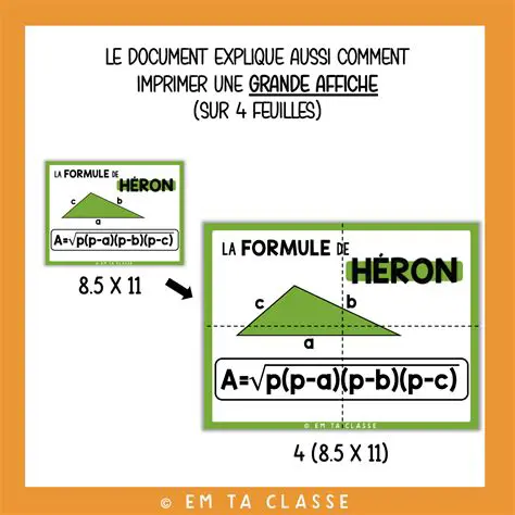 Utiliser la formule de Heron