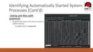 Verify startup system processes