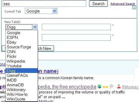 Web Search with Multiple Search Engines
