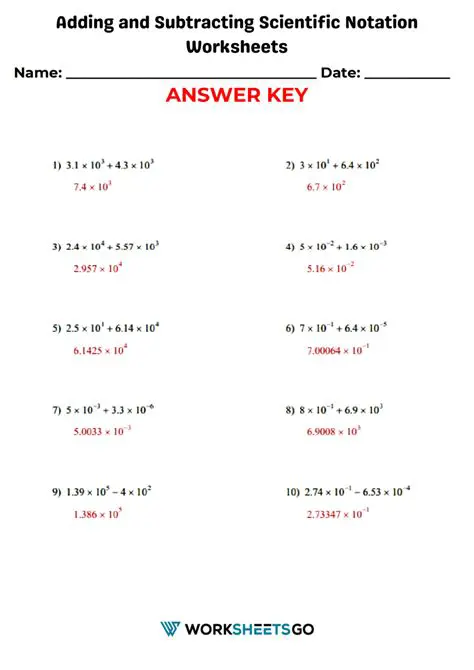 Writing the Answer in Scientific Notation
